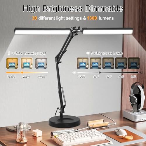 Double Head LED Architect Lamp with Clamp — photo 5