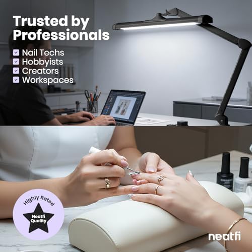 Black 45W dimmable CCT desk lamp — photo 5