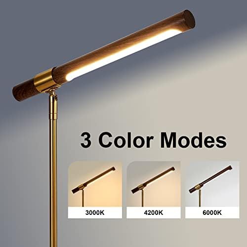 Wood Grain LED Lamp with Wireless Charger — photo 4