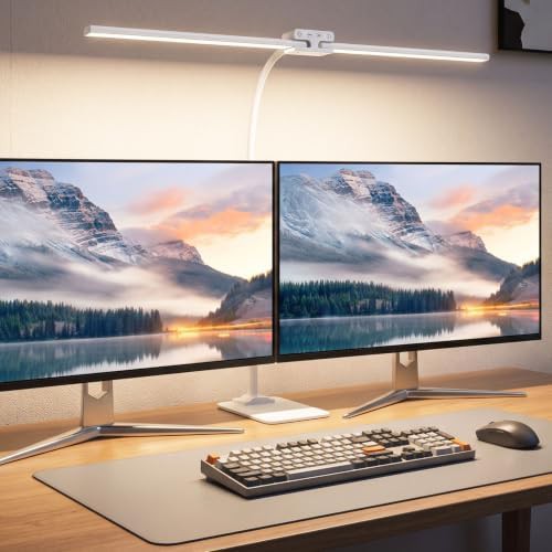 White Double Head LED Desk Lamp