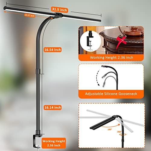 Double Head LED Modern Workbench Lamp — photo 4