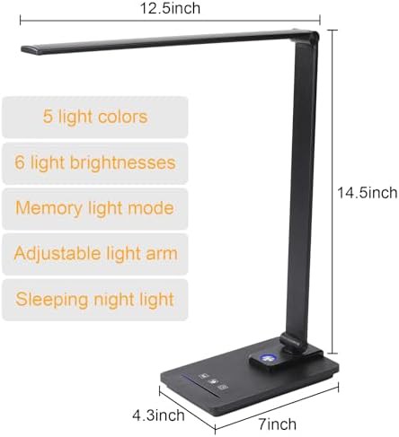 Black Eye Friendly Dimmable LED Desk Lamp — photo 3