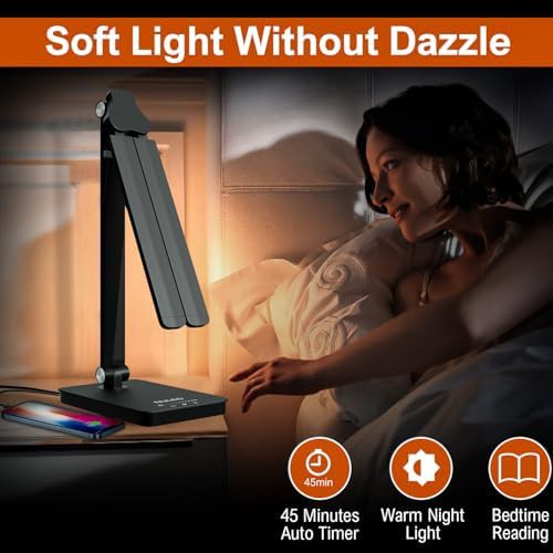 Glossy Black Aluminum Piano Desk Lamp — photo 3