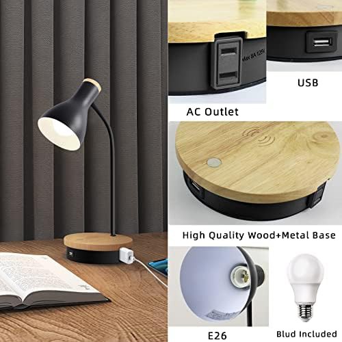 Metal reading lamp with wireless charging — photo 4