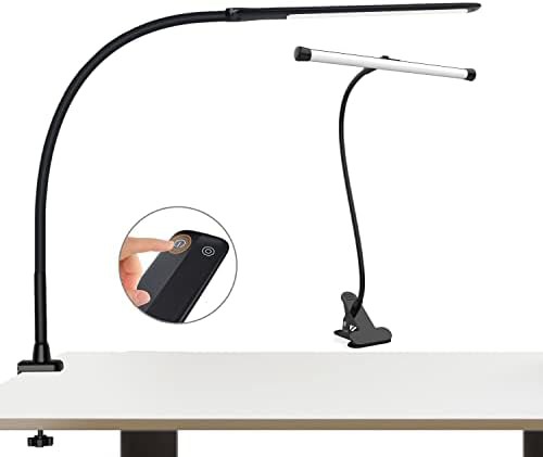 Stepless dimming clamp desk lamp