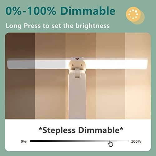White double head rechargeable desk lamp — photo 4