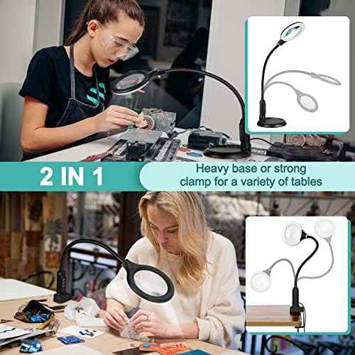 Magnifying Glass Lamp with Flexible Gooseneck — photo 4