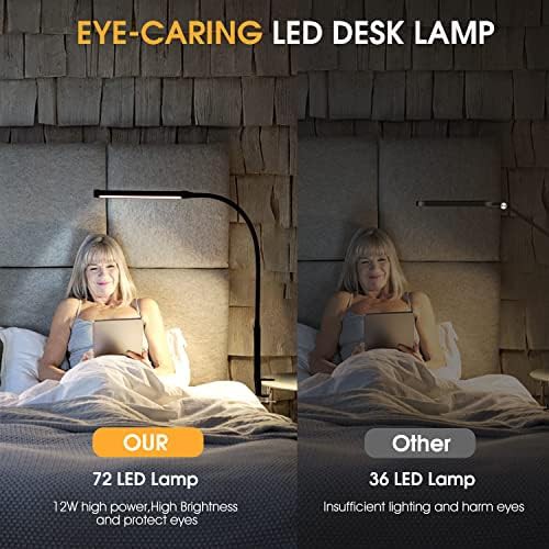 Black Gooseneck LED Clip on Light — photo 5
