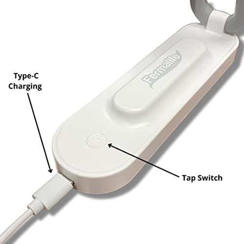 Foldable white portable LED reading lamp — photo 5