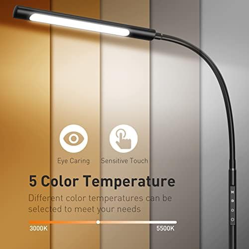 Matte Black Swing Arm Lamp with Remote — photo 4