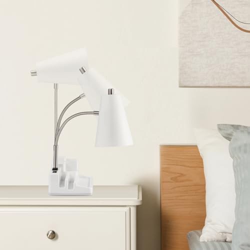 White E26 Desk Lamp with Organizer Base — photo 4