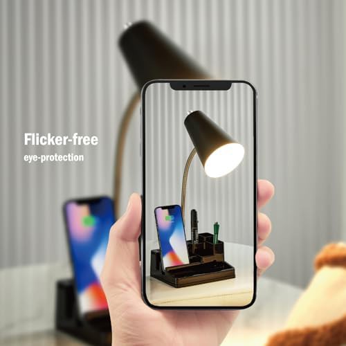Black E26 Lamp with Integrated Charging Station — photo 5