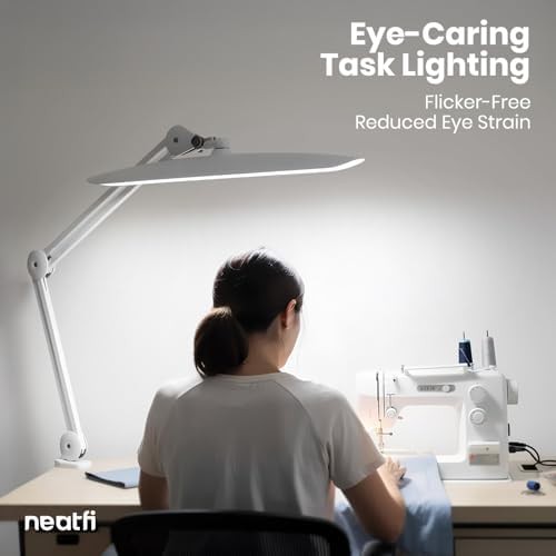 White XL shadow free clamp lamp — photo 3