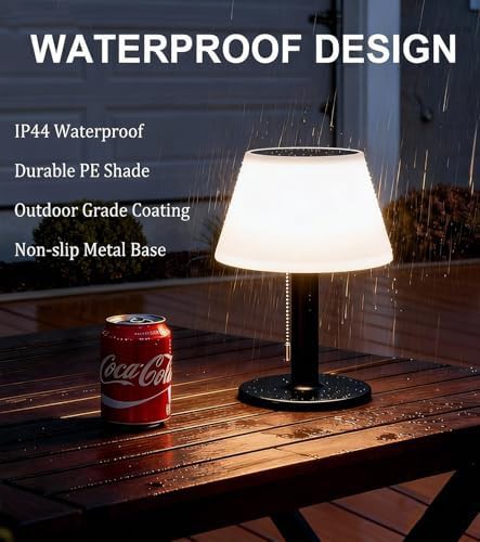 Solar Powered Waterproof Outdoor Table Lamp — photo 3