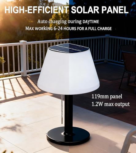 Solar Powered Waterproof Outdoor Table Lamp — photo 4