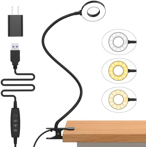 Black Clip-on LED Reading Light