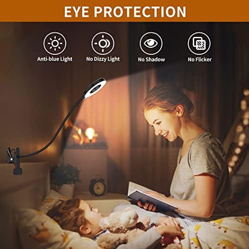 Black Clip-on LED Reading Light — photo 4
