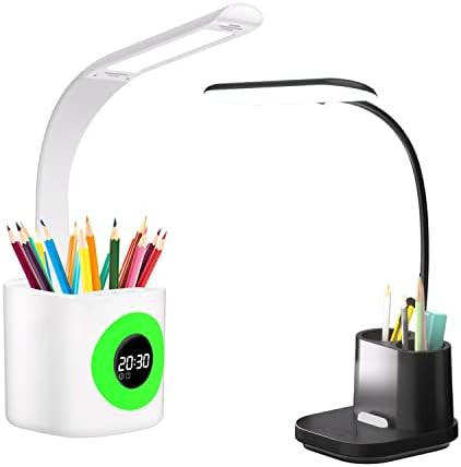 Dimmable study lamp with pen holder