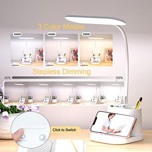 Gooseneck desk lamp with storage base — photo 3