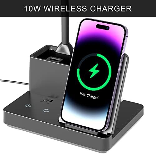 Dimmable Desk Lamp with Wireless Charging Base — photo 3