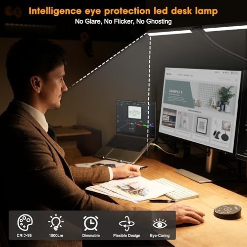 Architect Clamp Lamp for Dual Monitor Setup — photo 4