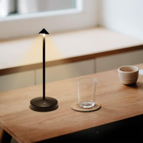Black cordless portable dimmable bar lamp — photo 4