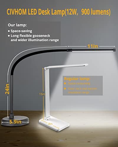 Flexible Gooseneck Swing Arm Desk Lamp — photo 4