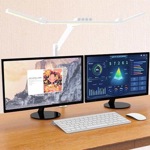 White Architect Desk Lamp with Clamp