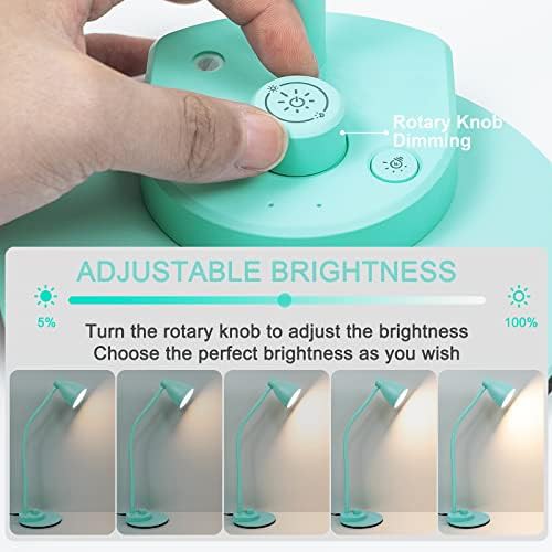 Teal Study Lamp with Weighted Base — photo 3