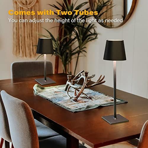 Two Pack Cordless Rechargeable Table Lamps — photo 5