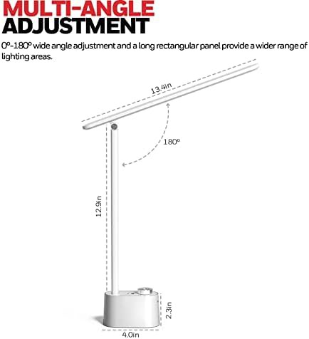 White Foldable Lamp with Stepless Dimming — photo 4