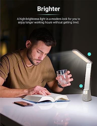 White Foldable Portable Touch Control Lamp — photo 4