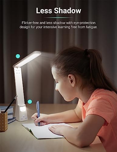 White Foldable Portable Touch Control Lamp — photo 5