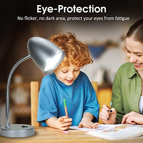 Silver Gooseneck Eye Caring Study Lamp — photo 5