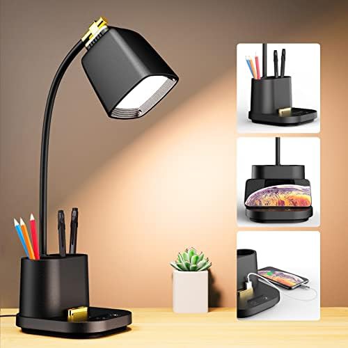 Weighted Base LED Desk Lamp with Dimmer