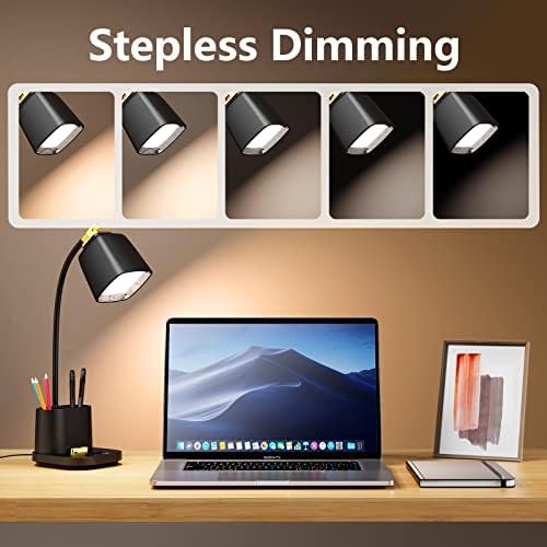 Weighted Base LED Desk Lamp with Dimmer — photo 3