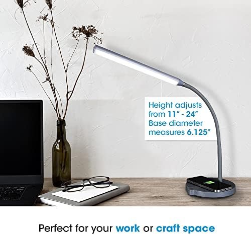 Grey Stretch LED Lamp with Wireless Base — photo 5