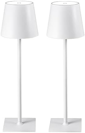 Dimmable Cordless Bedside Lamps Pair