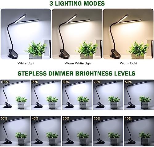 Double Head Clip On Rechargeable Reading Light — photo 3
