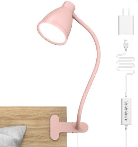 Pink Cute Clamp on Desk Light