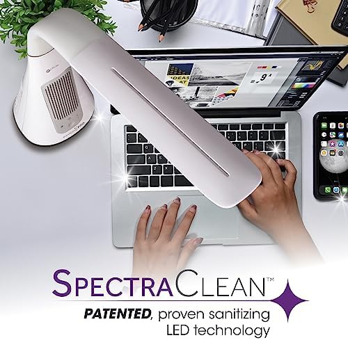White Sanitizing LED Office Desk Lamp — photo 3