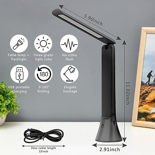Rechargeable Portable Foldable Black Lamp — photo 5