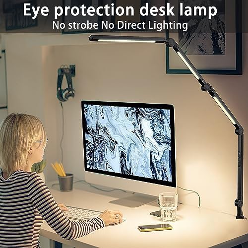 Triple Source Clamp Lamp with Flexible Arm — photo 3