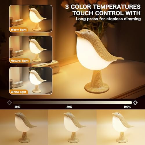 Bird Shaped Cordless Rechargeable Night Light — photo 3