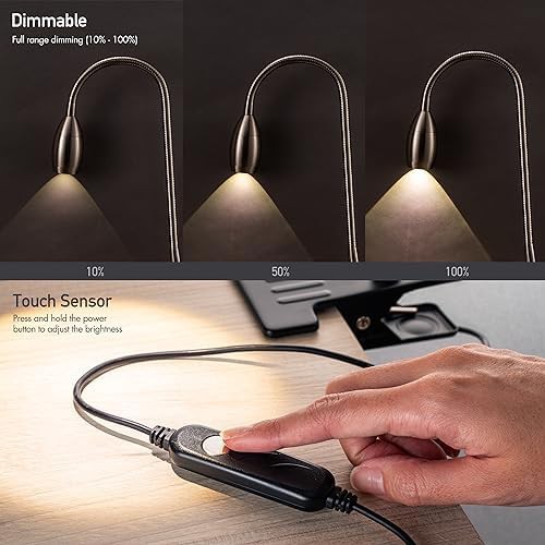 Lumos Brushed Nickel Clip-on Spotlight — photo 4