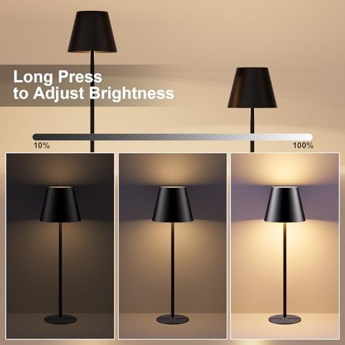 Cordless Rechargeable Battery Table Lamp Set — photo 4