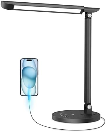 Black Metal Dimmable Touch Control Lamp