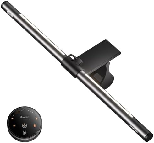 Black Backlit Monitor Lamp with Remote