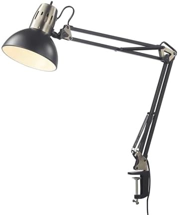 Black and Brass Multi-Joint Clamp Lamp — photo 5