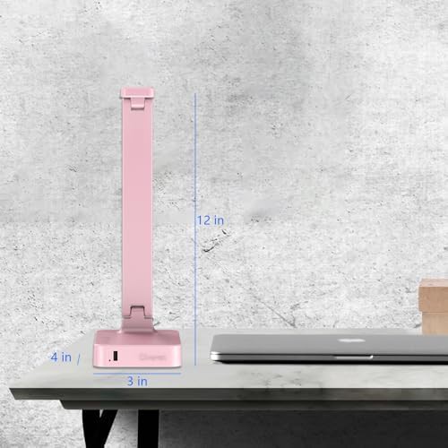 Pink Foldable LED Lamp with Charging Port — photo 4